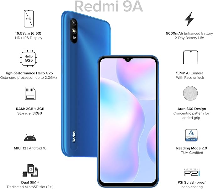 Redmi 9A 4G 64GB 4GB Blue